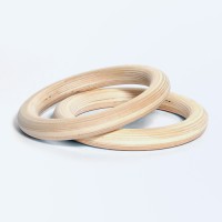 Гімнастичні дерев'яні кільця Wooden Rings (пара 2шт)