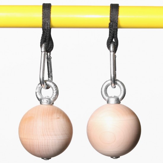 Кулі для підтягування (2шт пара) — кульки для сили хвата з карабіном