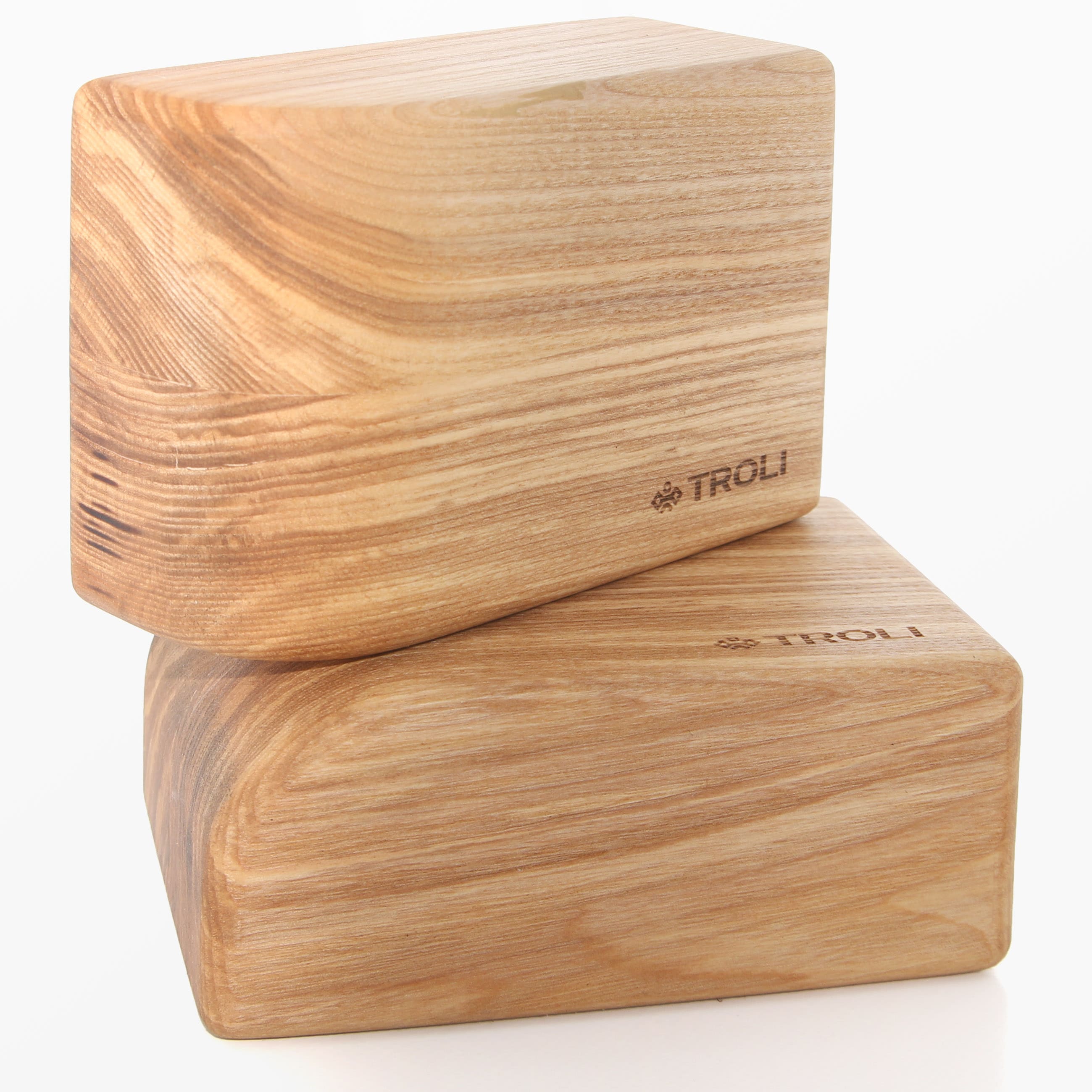 Баланс блоки дерев'яні для еквілібристики (пара) з закругленими ребрами— Кубики для стійки на руках та віджимань